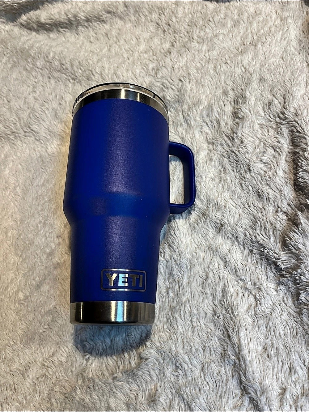 YETI Rambler 30 oz Travel Mug Blue Tumbler with Handle
